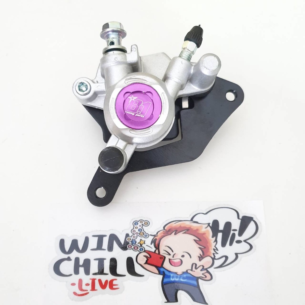 ปั๊มโลโก้ โลโก้81 50A WAVE110i / WAVE125ปลาวาฬ / CZi สำหรับใส่โช้คเดิม ปั๊มสีเงิน มีหมุดสีให้เลือก