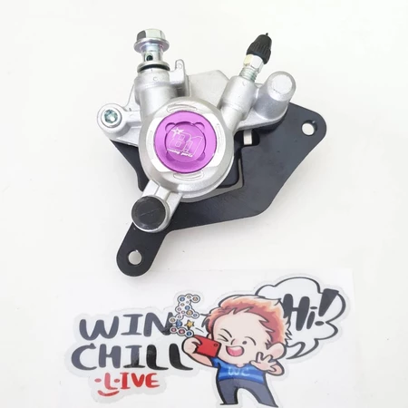 ปั๊มโลโก้ โลโก้81 50A WAVE110i / WAVE125ปลาวาฬ / CZi สำหรับใส่โช้คเดิม ปั๊มสีเงิน มีหมุดสีให้เลือก