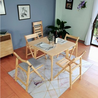 โต๊ะกินข้าว Evergreen-Furniture   Dining Table T-997-F ทำจากไม้ยางพารา ( มี 2 สีให้เลือก )