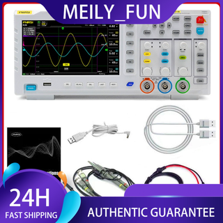 Ma Fnirsi-1014D เครื่องวัดสัญญาณอินพุต 7 นิ้ว Tft หน้าจอ Lcd 100MHz* 2 Ana-Log Bandwidth 1GSa/s Sampling Generator มัลติฟังก์ชั่น 1GB