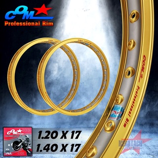 ล้อรางน้ำ ยิงทราย ทูโทน ทอง-เงิน ขนาด 1.20 X 17 และ 1.40 X 1…