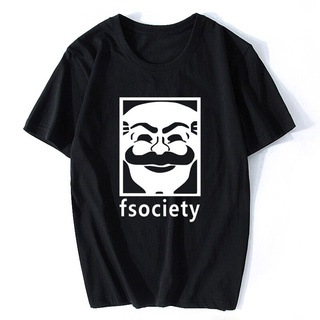 [COD]เสื้อยืดแขนสั้น พิมพ์ลายหุ่นยนต์ Mr Robot Fsociety อเนกประสงค์ DIY สําหรับผู้ชาย 2022