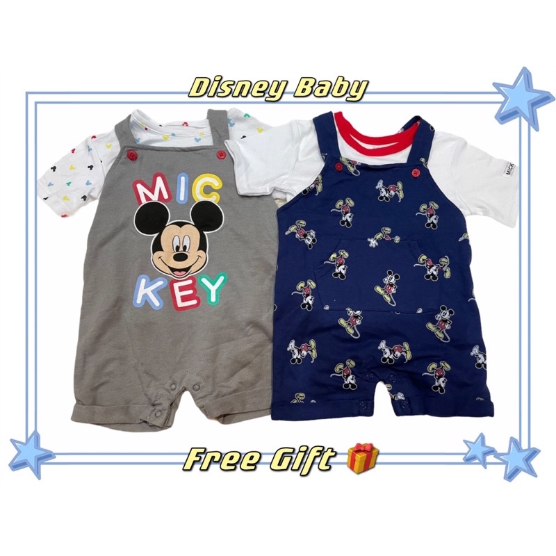 Disney Baby 2 ชิ้น Boy Suspenders Disney Jumpsuit Disney Baby Boy
