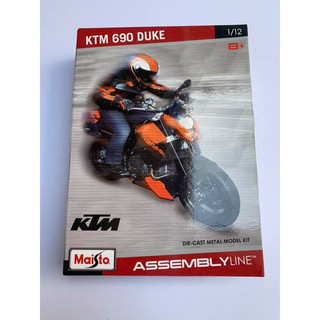 Die-Cast Metal Model Kit โมเดล พลาสติก ประกอบ โลหะ ผสม กึ่งสำเร็จรูป Maisto สเกล 1/12ฺ KTM 690 DUKE