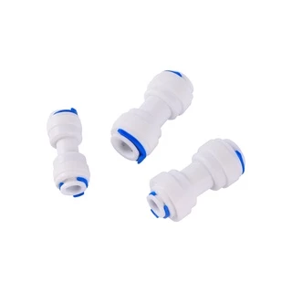 1/4 "3/8" จาก ท่อหลอด Reverse Osmosis Aquarium อุปกรณ์อย่างรวดเร็ว โร ข้อศอกน้ําตรงพลาสติกท่อเชื่อมต่อน้ํา