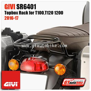 แร็คติดกล่องท้ายรถมอไซค์​ GIVI​ SR6410 Top Box Rack for Triumph Bonneville T120