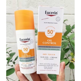 Eucerin sun Oil Control Gel Cream Drytouch SPF 50+ ของแท้100%