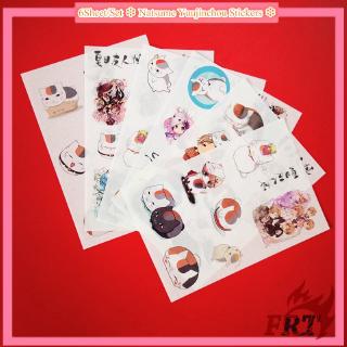 ❉ Natsume Yuujinchou Stickers ❉ 6Sheet/Set Anime Character DIY Diary Scrapbooking Decals Stickers