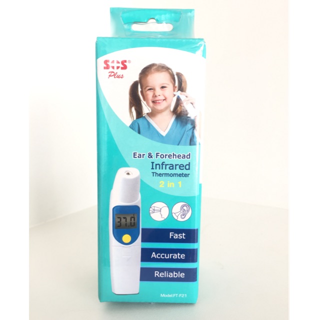SOS Plus Ear&amp;Forehead Infrared Thermometer 2in1