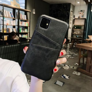 เคส for iPhone 11 12 pro Xs Max X Xr 7 8 Plus Se 2020 เคสโทรศัพท์มือถือ แบบหนัง พร้อมช่องใส่บัตร สําหรับ