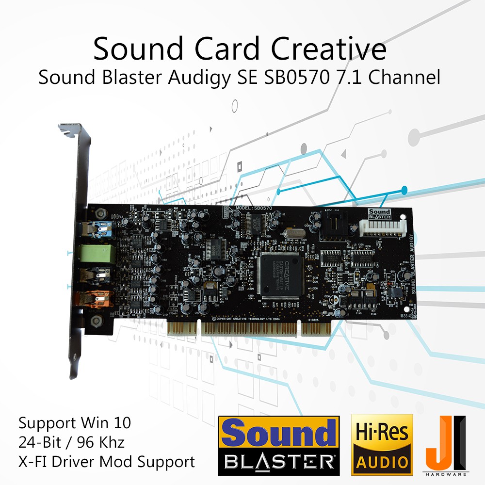 Sound Card Creative Sound Blaster Audigy SE SB0570 7.1 Channel (PCI) มือสอง