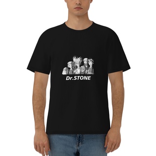 Dr.STONE Anime Design Cotton T-Shirt for Men Oversize Printed Loose Clothing Tee Shirts (Unisex)เสื้อยืด