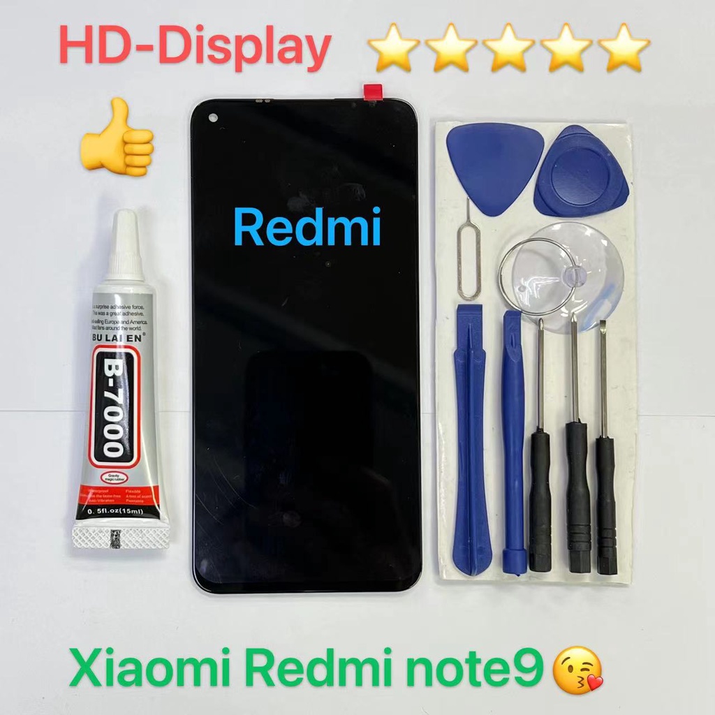 ชุดหน้าจอ Xiaomi Redmi Note 9 Pro งานแท้มีประกัน  แถมฟิล์มพร้อมชุดไขควง