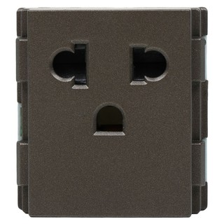 ปลั๊กตัวผู้ 3 ขากลมแบน HACO TJ-W8416V-ST สีดำ  INSERT PLUG HACO TJ-W8416V-ST BLACK