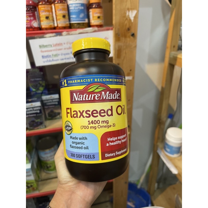 Nature Made Flaxseed Oil 1400 mg., 300 Softgels 1993sarahayo ThaiPick