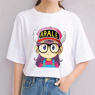 Harajuku เกาหลีฤดูร้อนใหม่น่ารักการ์ตูน Arale กราฟิกพิมพ์เสื้อยืด Street ชายและหญิงหลวมแขนสั้นเสื้อผ้า Tops Tees