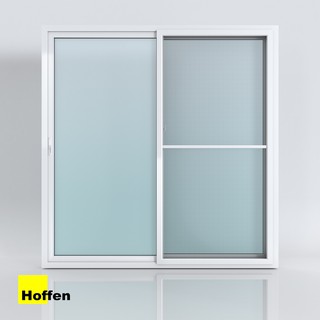 HOFFEN ประตูบานเลื่อน ประตูกระจก uPVC พร้อมมุ้ง (ส่งตรงจากบริษัทผู้ผลิตโดยตรง)