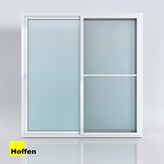 HOFFEN ประตูบานเลื่อน ประตูกระจก uPVC พร้อมมุ้ง (ส่งตรงจากบริษัทผู้ผลิตโดยตรง)