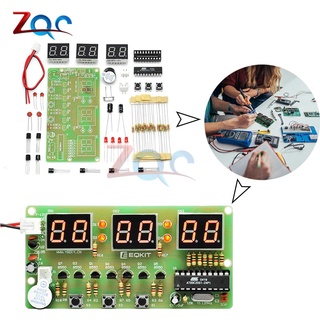 C51 นาฬิกาอิเล็กทรอนิกส์ดิจิทัล พร้อมบัซเซอร์ 6 บิต DIY