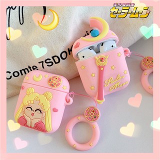 Sailor Moon เคสหูฟังบลูทูธ แบบซิลิโคน ลายเซเลอร์มูน กันน้ำ สำหรับ Airpods 1 2 3 pro case