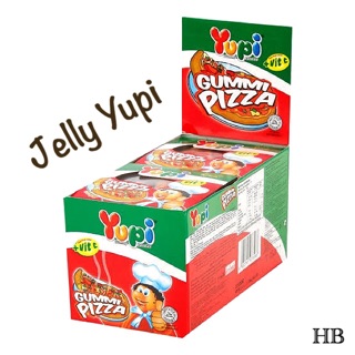 เยลลี่พิซซ่า (12ชิ้น) เยลลี่ผลไม้ เยลลี่หนอน Yupi Jelly ขนม เยลลี่