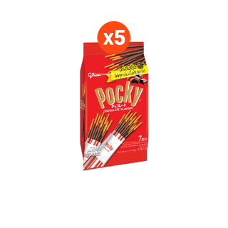 ป๊อกกี้ แฟมิลี่ แพ็ค รสช็อคโกแลต Pocky Family Pack Chocolate 154 g. x5