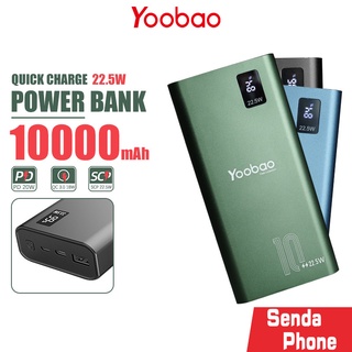 พาวเวอร์แบงค์ Yoobao รุ่น PD18-V2 ความจุ 10000mAh. แบตสำรอง ชาร์จเร็ว 22.5W / PD 20W Powerbank จอแสดง LCD แบบพกพา