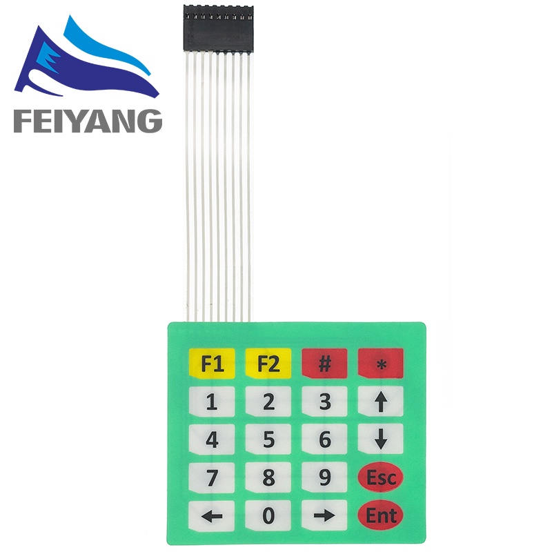 1x4 4x4 4x5 ปุ่มกดแป้นพิมพ์ สวิตช์สัมผัสเมทริกซ์อาร์เรย์ กันน้ํา Arduino 1*4 4*4 4*5 16 ปุ่มกด