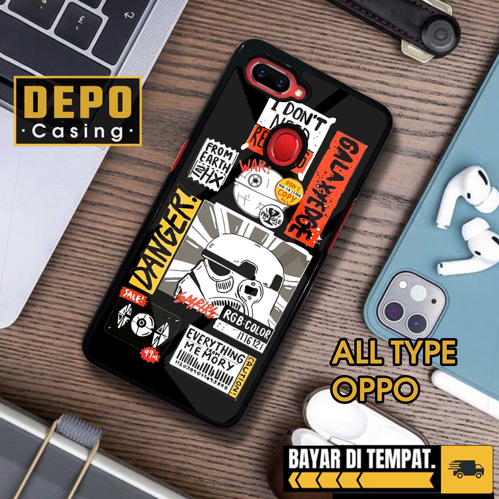 HP Oppo A5S A7 A11K A12 Case A5S A7 A11K A12 Premium Glossy Depo Casing [STWR] Aesthetic Phone Case 