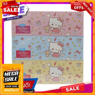 สมาร์ทเตอร์คิตตี้กระดาษเช็ดหน้าเหนียวนุ่ม 150แผ่น แพค 3 Smarter Kitty Soft Tissue Paper 150Sheets Pack 3