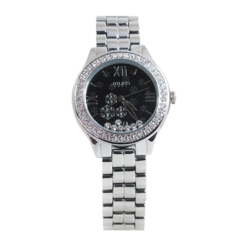 Julius นาฬิกา นาฬิกาข้อมือผู้หญิง นาฬิกาจูเลียส รุ่น JA-811 silver black  สีเงินหน้าปัดดำ