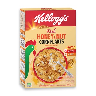 เคลล็อกส์ ซีเรียล ฮันนี่ แอนด์ นัท คอร์น เฟลกส์ 200 กรัม Kelloggs Cereal Honey And Nut Corn Flake 200 g