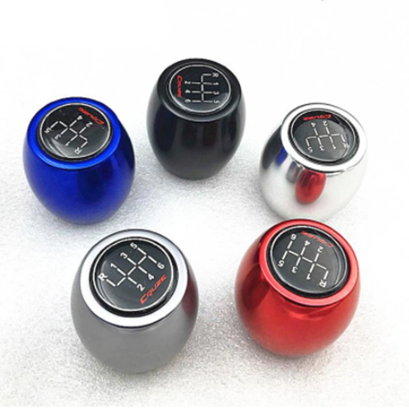 Aluminium MT คู่มือรถ Lift Up Reverse Shift Gear Knob 5 ความเร็ว 6 เกียร์สติกเกอร์ Lever Shifter Ball