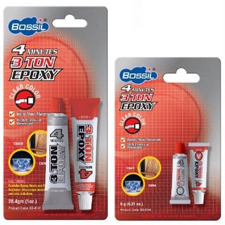 กาวอีพ็อกซี่ , bossil BS-8194 (ใส),8193(เทา) Epoxy 4minutes 3TON ขนาด  6g