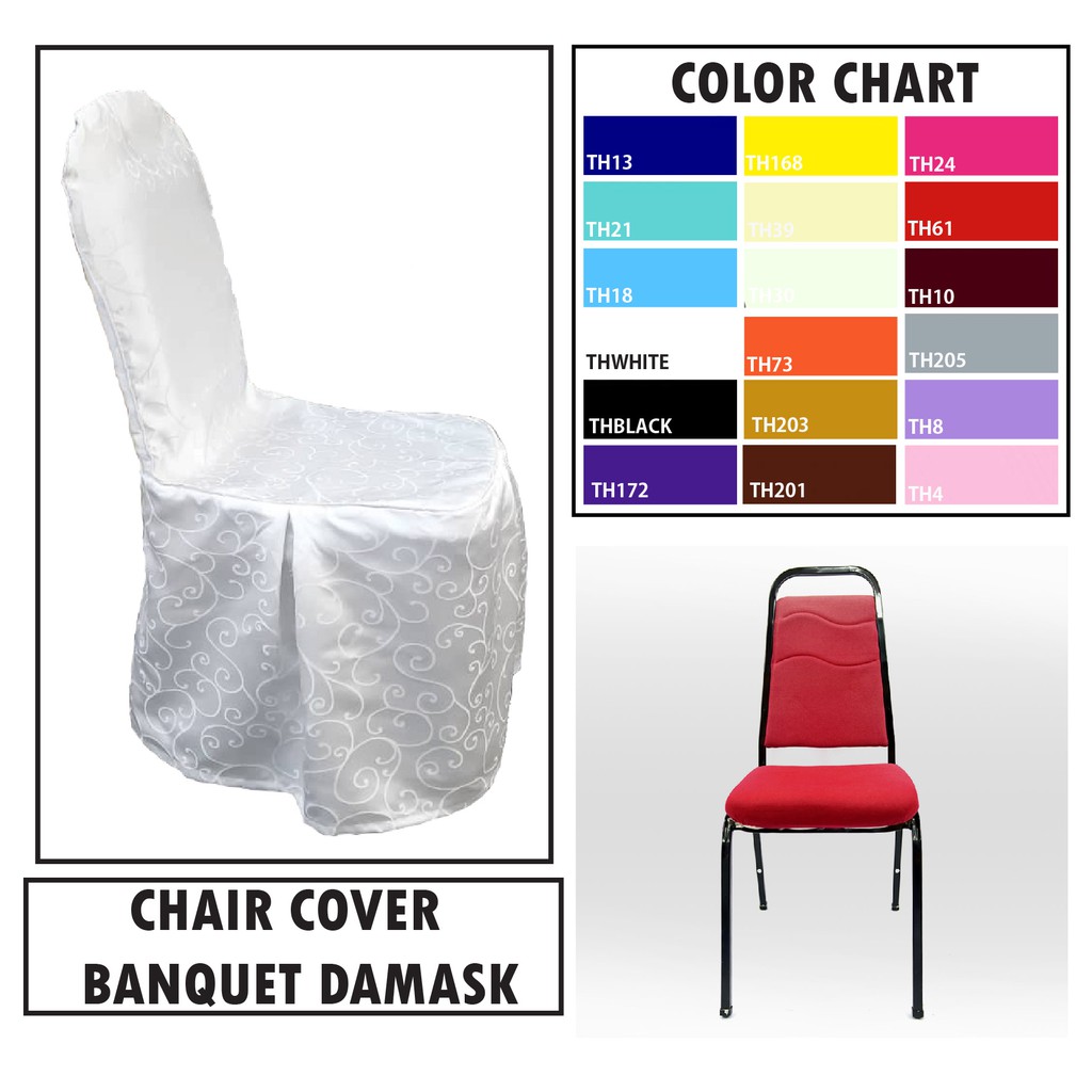 มาตรฐาน - ฝาครอบเก้าอี้ BANQUET & ฝาครอบเก้าอี้ BANQUET DAMASK, BANQUET STANDARD X 1 HELAI เท่านั้น 