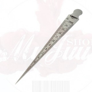 INSIZE Taper Gauge เตเปอร์เกจ ขนาด 0.8-15 มม. (1/32 นิ้ว - 5/8 นิ้ว) ความละเอียด 0.1 มม. (1/64 นิ้ว) หนา 2.3 มม
