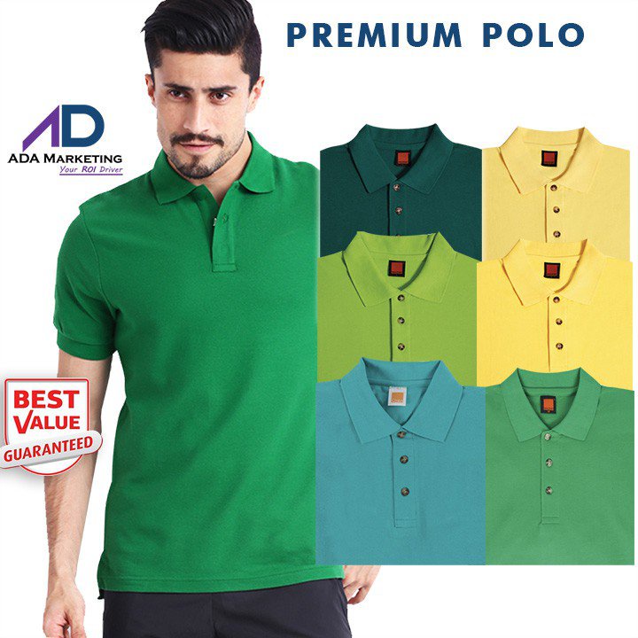OREN SPORT Polo Shirts Plain Polos Polo Shirt HC01 Yellow/Golden