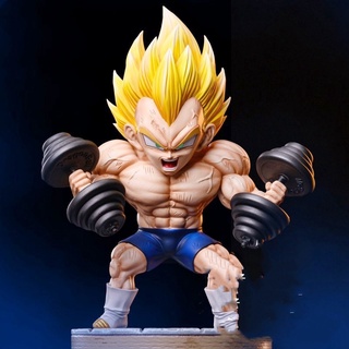 [ส่งฟรี] โมเดล Dragon Ball Muscle Fitness Vegeta Bida Statue Figure Model Doll Ornament