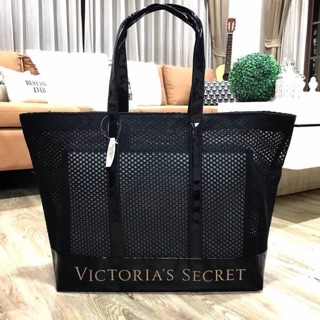 NEW ARRIVAL! VICTORIAS SECRET LARGE MESH TOTE BAG 2017 กระเป๋าสะพายใบใหญ่สไตล์ Beach Tote 🍭