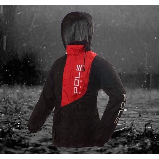 ชุดกันฝน pole สีดำแดง-เขียวดำ