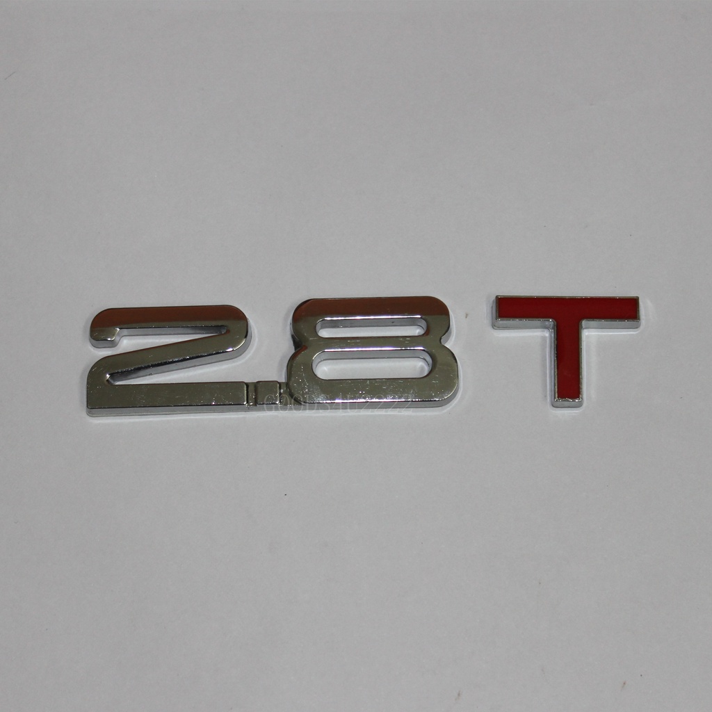 1 ชิ้น 2.8T 3D Emblem 2.8 T Auto ด้านหลังป้ายสติกเกอร์สําหรับ VW JETTA Decal GTI