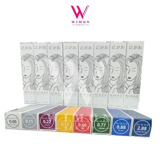 โฉมใหม่❗❗ Nigao Hair Color นิกาโอะ แฮร์ คัลเลอร์ แม่สีครีมเปลี่ยนสีผมนิกาโอะ ปราศจากแอมโมเนีย 30 มล.(ไม่แถมไฮโดรเจน)