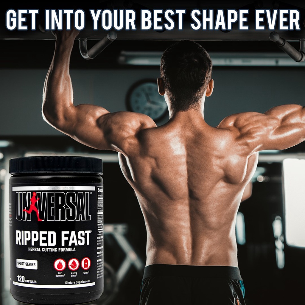 ⚡พร้อมส่ง⚡Universal Ripped Fast [120เม็ด] เบิร์นลดไขมัน แพ็คเกจใหม่ ...