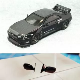 หูช้าง 1/64 Side mirrors 1:64 Skyline GTR R33 hotwheels tomica majorette รถเหล็ก ชุดแต่งรถ ของแต่งรถ 3D printing