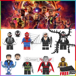 Morbius แวมไพร์ที่มีชีวิต Minifigures Venom Black Cat Spiderman Venom ของเล่นของขวัญ Marvel Mini Figures X0220