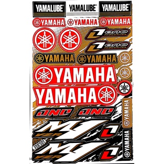 YAMAHA โลโก้ สติกเกอร์ชุดแต่ง รถมอเตอร์ไซค์ บิ๊กไบค์ รถยนต์ เนื้อPVC เคลือบเงา กันน้ำ กันแดด คุณภาพดี