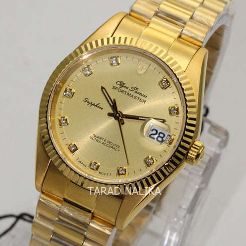 นาฬิกา Olym pianus sportmaster sapphire 89322G-658 เรือนทอง King size (ของแท้ รับประกันศูนย์)
