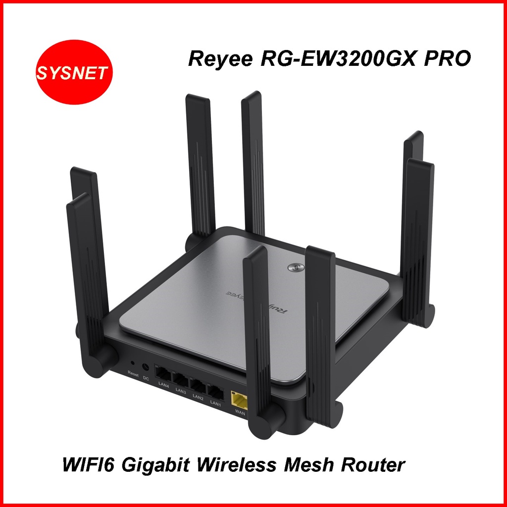 Reyee RGEW3200GX PRO 3000M WIFI6 Gigabit Wireless Mesh Router Shopee