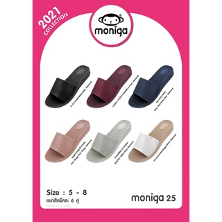 รองเท้าแตะแบบสวมผู้หญิง MONOBO รุ่น MONIGA25 พื้นหนา สูงเล็กน้อย สายกริตเตอร์ ของแท้ ราคาถูก