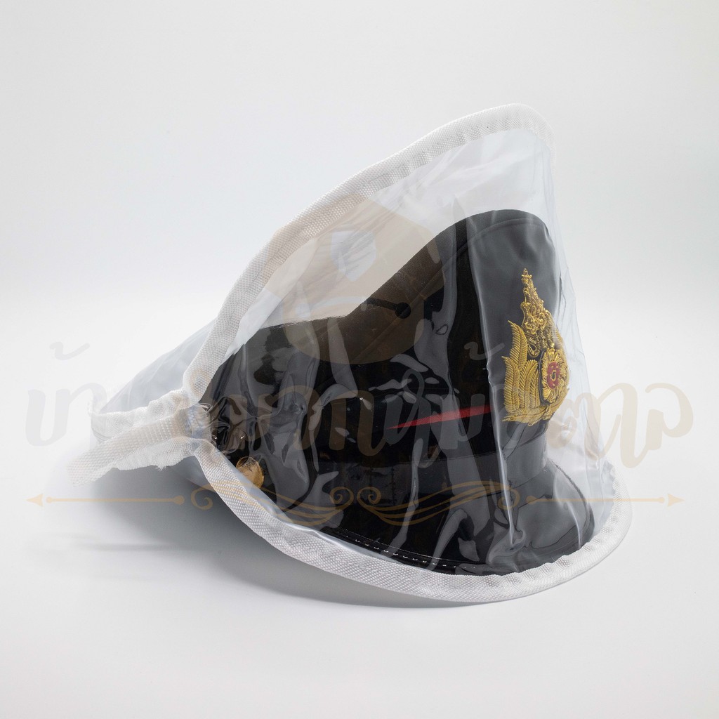 หมวกหม้อตาลทหารบกสีขี้ม้าเข้ม  ชั้นสัญญาบัตรนายร้อย  หน้าหมวกปักดิ้นทอง แถมซองสำหรับสั่งหมวกครบชุด*